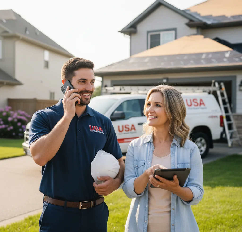 USA Roof Repair Experts customer support in Peru